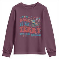 Funny 4th of July Back It Up Terry Put It In Reverse Youth Sweatshirt - Wonder Print Shop