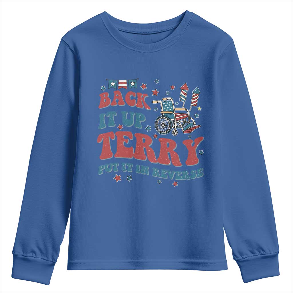 Funny 4th of July Back It Up Terry Put It In Reverse Youth Sweatshirt - Wonder Print Shop