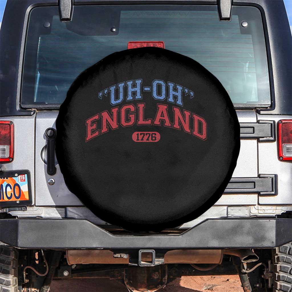 Funny 4th of July Spare Tire Cover Uh Oh England 1776 - Wonder Print Shop