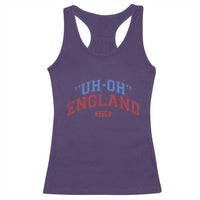Funny 4th of July Racerback Tank Top Uh Oh England 1776 - Wonder Print Shop