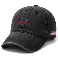 Funny 4th of July Washed Cotton Baseball Cap Uh Oh England 1776