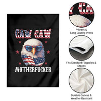 Bald Eagle Patriotic Garden Flag Caw Caw Motherfucker American Flag - Wonder Print Shop