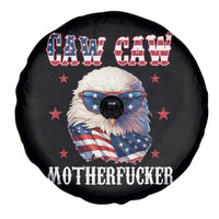 Bald Eagle Patriotic Spare Tire Cover Caw Caw Motherfucker American Flag - Wonder Print Shop