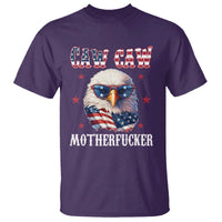 Bald Eagle Patriotic T Shirt Caw Caw Motherfucker American Flag - Wonder Print Shop