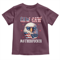 Bald Eagle Patriotic Toddler T Shirt Caw Caw Motherfucker American Flag - Wonder Print Shop