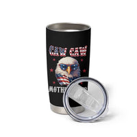 Bald Eagle Patriotic Tumbler Cup Caw Caw Motherfucker American Flag - Wonder Print Shop