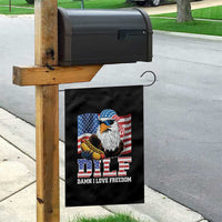 Funny Patriotic 4th Of July Garden Flag Eagle DILF Damn I Love Freedom - Wonder Print Shop