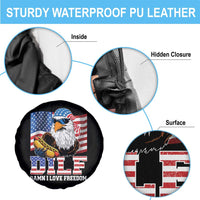 Funny Patriotic 4th Of July Spare Tire Cover Eagle DILF Damn I Love Freedom - Wonder Print Shop