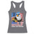 Funny Patriotic 4th Of July Racerback Tank Top Eagle DILF Damn I Love Freedom - Wonder Print Shop