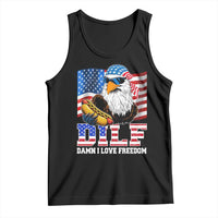 Funny Patriotic 4th Of July Tank Top Eagle DILF Damn I Love Freedom - Wonder Print Shop