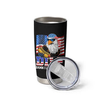 Funny Patriotic 4th Of July Tumbler Cup Eagle DILF Damn I Love Freedom - Wonder Print Shop