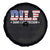 Funny Patriotic 4th Of July Spare Tire Cover DILF Damn I Love Freedom American Flag - Wonder Print Shop