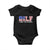 Funny Patriotic 4th Of July Baby Onesie DILF Damn I Love Freedom American Flag - Wonder Print Shop