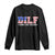 Funny Patriotic 4th Of July Long Sleeve Shirt DILF Damn I Love Freedom American Flag - Wonder Print Shop
