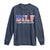 Funny Patriotic 4th Of July Long Sleeve Shirt DILF Damn I Love Freedom American Flag - Wonder Print Shop
