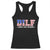 Funny Patriotic 4th Of July Racerback Tank Top DILF Damn I Love Freedom American Flag - Wonder Print Shop