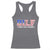 Funny Patriotic 4th Of July Racerback Tank Top DILF Damn I Love Freedom American Flag - Wonder Print Shop