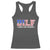 Funny Patriotic 4th Of July Racerback Tank Top DILF Damn I Love Freedom American Flag - Wonder Print Shop