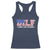 Funny Patriotic 4th Of July Racerback Tank Top DILF Damn I Love Freedom American Flag - Wonder Print Shop