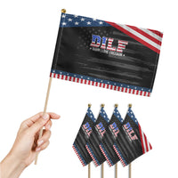 Funny 4th Of July Patriotic Handheld Flag DILF Damn I Love Freedom American Flag