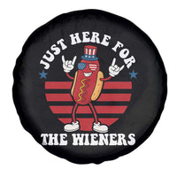 Funny 4th Of July Spare Tire Cover I'm Just Here for The Wieners Hot Dog - Wonder Print Shop