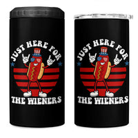 Funny 4th Of July 4 in 1 Can Cooler Tumbler I'm Just Here for The Wieners Hot Dog - Wonder Print Shop
