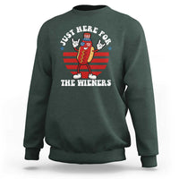Funny 4th Of July Sweatshirt I'm Just Here for The Wieners Hot Dog - Wonder Print Shop
