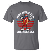 Funny 4th Of July T Shirt I'm Just Here for The Wieners Hot Dog - Wonder Print Shop