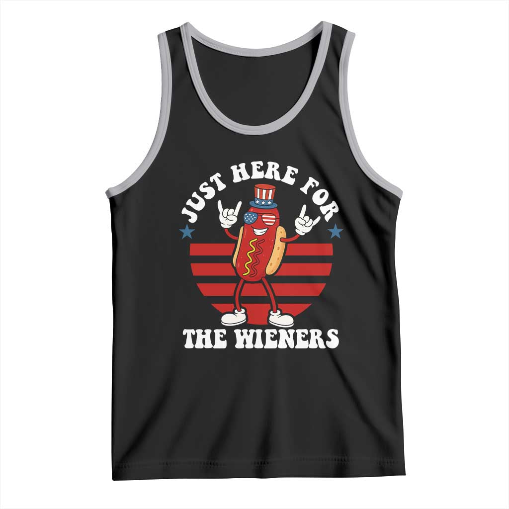 Funny 4th Of July Tank Top I'm Just Here for The Wieners Hot Dog - Wonder Print Shop