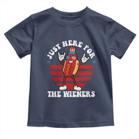 Funny 4th Of July Toddler T Shirt I'm Just Here for The Wieners Hot Dog - Wonder Print Shop