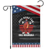 Funny 4th Of July Garden Flag I'm Just Here for The Wieners Hot Dog