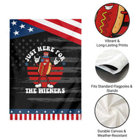 Funny 4th Of July Garden Flag I'm Just Here for The Wieners Hot Dog