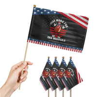 Funny 4th Of July Patriotic Handheld Flag I'm Just Here for The Wieners Hot Dog