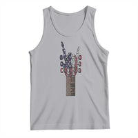 Rock On Skeleton Hand Guitar Tank Top Retro American Flag Heavy Metal Guitarist - Wonder Print Shop