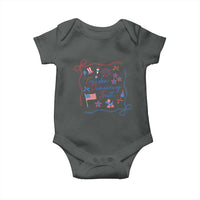 Patriotic Subtle FDT Baby Onesie Coquette Bow Patriotic 4th of July