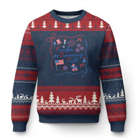 Patriotic Subtle FDT Ugly Christmas Sweater Coquette Bow Patriotic 4th of July - Wonder Print Shop