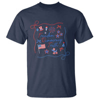 Patriotic Subtle FDT T Shirt Coquette Bow Patriotic 4th of July