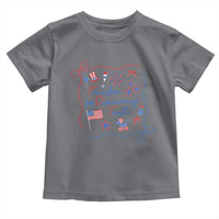 Patriotic Subtle FDT Toddler T Shirt Coquette Bow Patriotic 4th of July