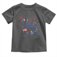 Patriotic Subtle FDT Toddler T Shirt Coquette Bow Patriotic 4th of July