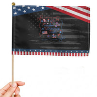 Subtle FDT Patriotic Handheld Flag Coquette Bow 4th of July