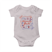 American Bride Bachelorette Party Baby Onesie Coquette Bow 4th Of July - Wonder Print Shop