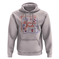 American Bride Bachelorette Party Hoodie Coquette Bow 4th Of July - Wonder Print Shop
