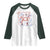 American Bride Bachelorette Party Raglan Shirt Coquette Bow 4th Of July - Wonder Print Shop