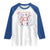 American Bride Bachelorette Party Raglan Shirt Coquette Bow 4th Of July - Wonder Print Shop
