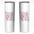 American Bride Bachelorette Party Skinny Tumbler Coquette Bow 4th Of July - Wonder Print Shop
