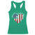 Patriotic Christian Racerback Tank Top Faith In God Heart Cross Flag 4th Of July Religious - Wonder Print Shop