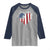Patriotic Christian Raglan Shirt Faith In God Heart Cross Flag 4th Of July Religious - Wonder Print Shop