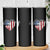 Patriotic Christian Skinny Tumbler Faith In God Heart Cross Flag 4th Of July Religious - Wonder Print Shop