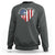 Patriotic Christian Sweatshirt Faith In God Heart Cross Flag 4th Of July Religious - Wonder Print Shop