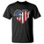 Patriotic Christian T Shirt Faith In God Heart Cross Flag 4th Of July Religious - Wonder Print Shop